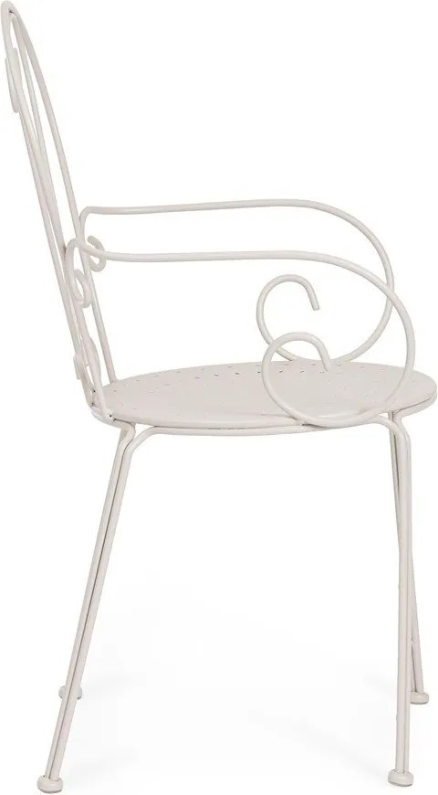 Бежов метален градински стол Etienne – Bizzotto