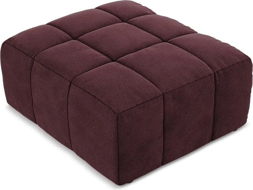 Бордо кадифена табуретка Aloha – Makamii