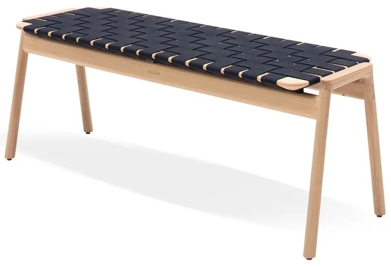 Пейка в черен/естествен цвят Klupa - Gazzda