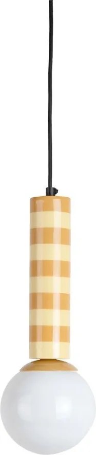 Жълто метално висящо осветително тяло ø 12 cm Rayado – Leitmotiv