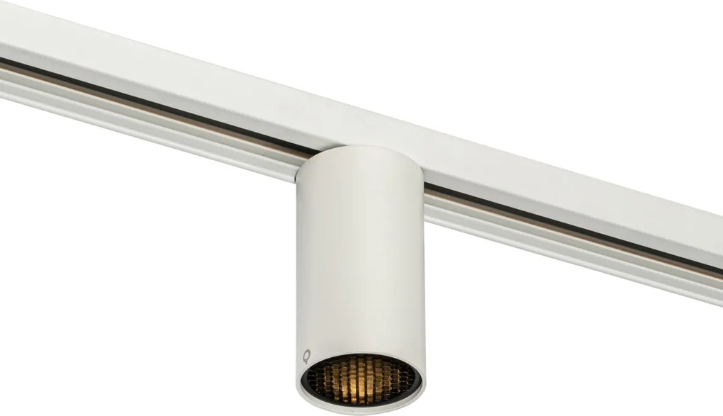 Модерен бял прожектор за 1-фазова релсова система GU10 35mm - Iconic Ruby Honey