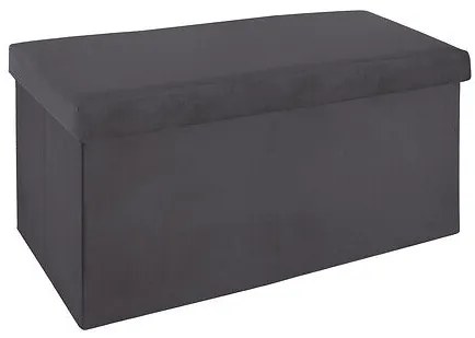 Пейка със съхранение atmosphera Tess, Кадифе, Сгъваема - Амбър