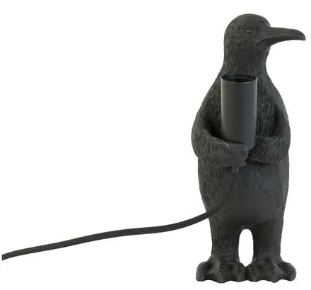Матово-черна настолна лампа (височина 24 cm) Penguin – Light &amp; Living