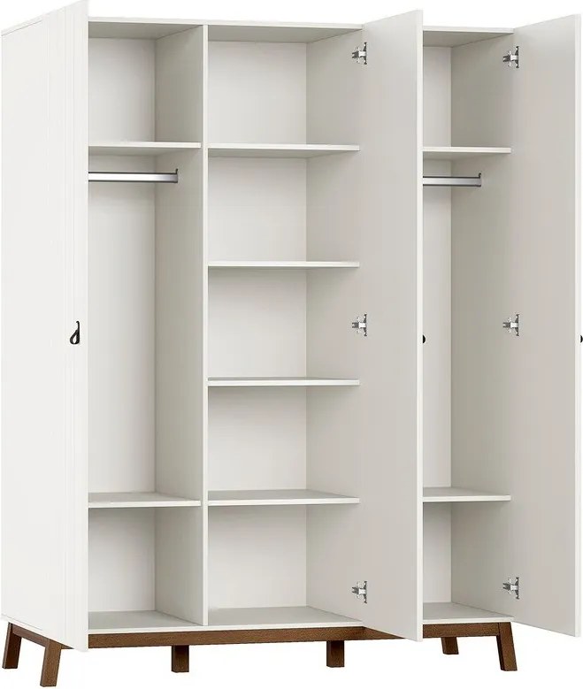 Бежов детски гардероб 149x196x58 cm Sezane – Vipack