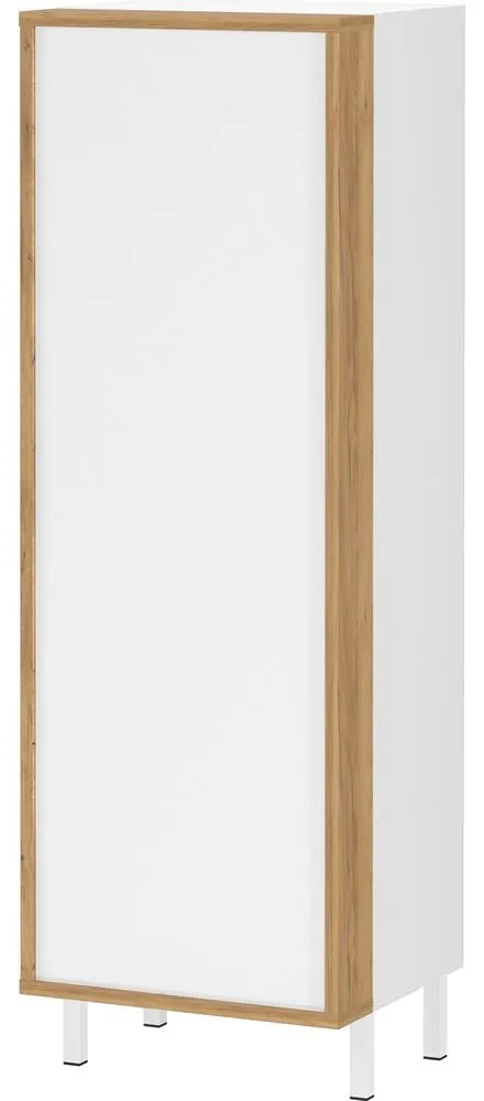 Бял висок шкаф за баня 39x120 cm Topeka – Germania