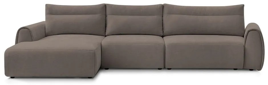 Кафяв ъглов диван Aden – Bobochic Paris