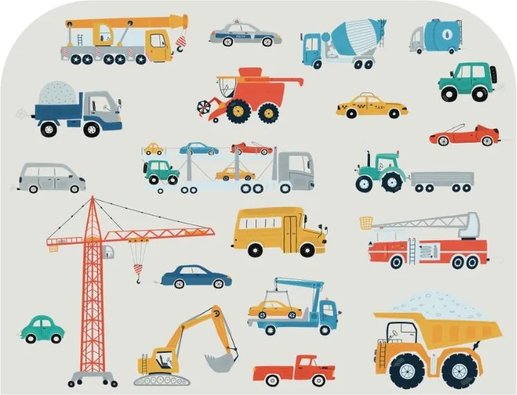 Детско легло 140 x 70 cm с мотив на камион