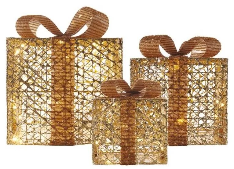 LED Коледна декорация 72xLED/1,35W/230V златиста