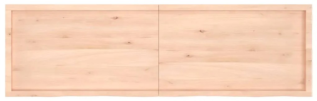 363611 vidaXL Стенен рафт, 200x60x(2-6) см, необработен масивен дъб