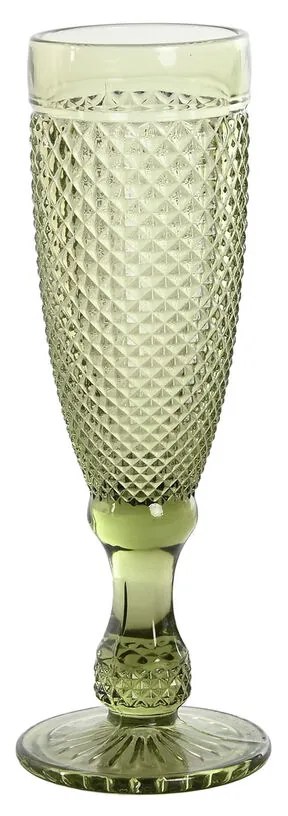 Комплект Чаши DKD Home Decor Зелен Кристал 150 ml
