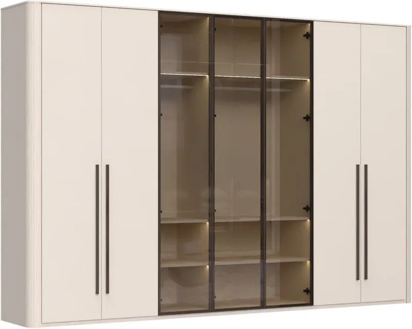Гардероб Dutchess седемкрил стъкло