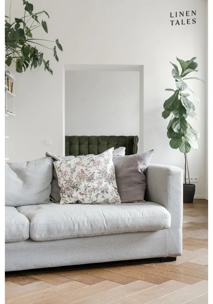 Пепелно сива ленена калъфка за възглавница , 45 x 45 cm - Linen Tales