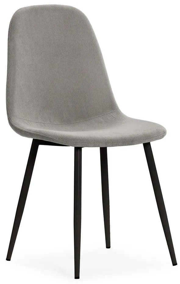 Светлосиви тапицирани трапезни столове в комплект 4 бр. Minka – Marckeric