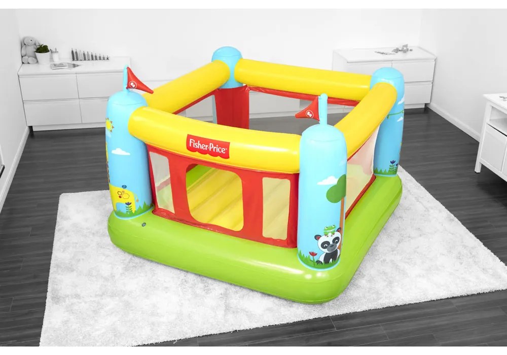 Bestway Fisher Price Надуваем батут за скачане