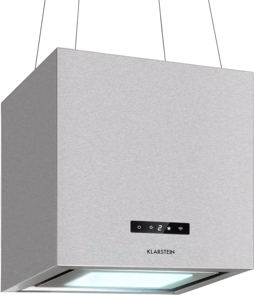 Klarstein Kronleuchter Smart, островен абсорбатор, 595 m³/h, управление през апликация, LED панел