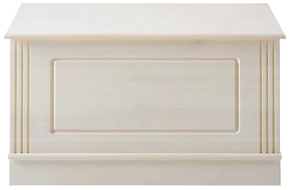 Бяла ракла от масивен бор 80x45 cm Anita – Støraa