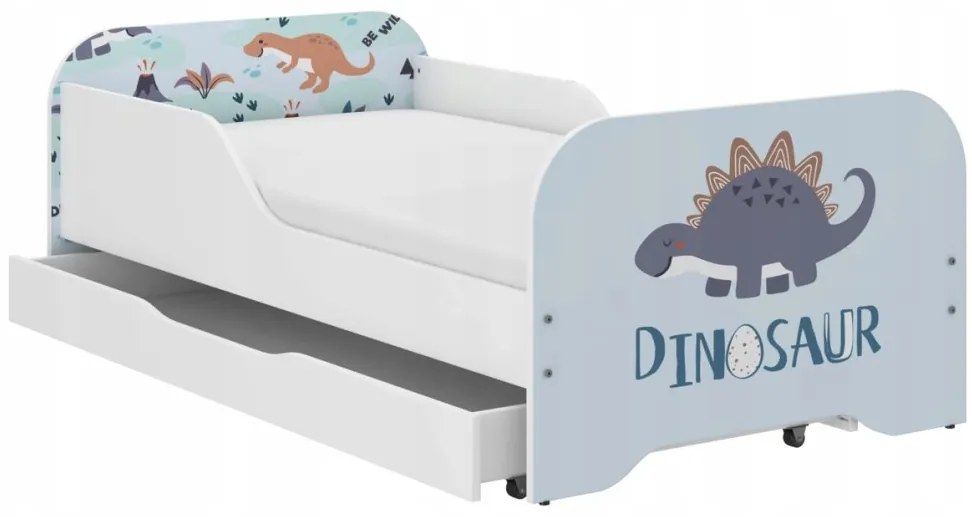 Пълно детско легло 140 x 70 cm - STEGOZAUR