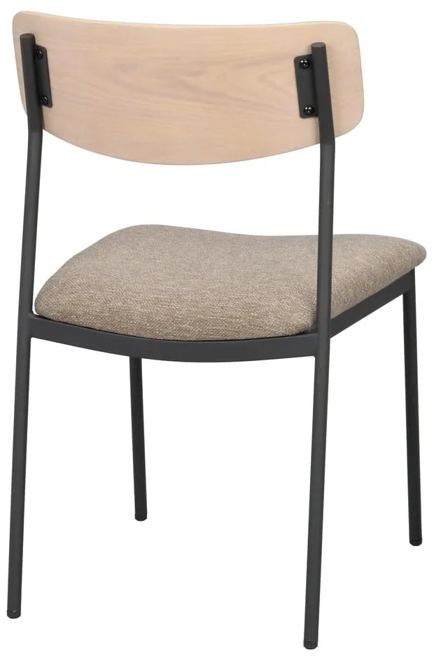 Трапезни столове в бежов и естествен цвят в комплект от 2 бр. Maymont – Rowico