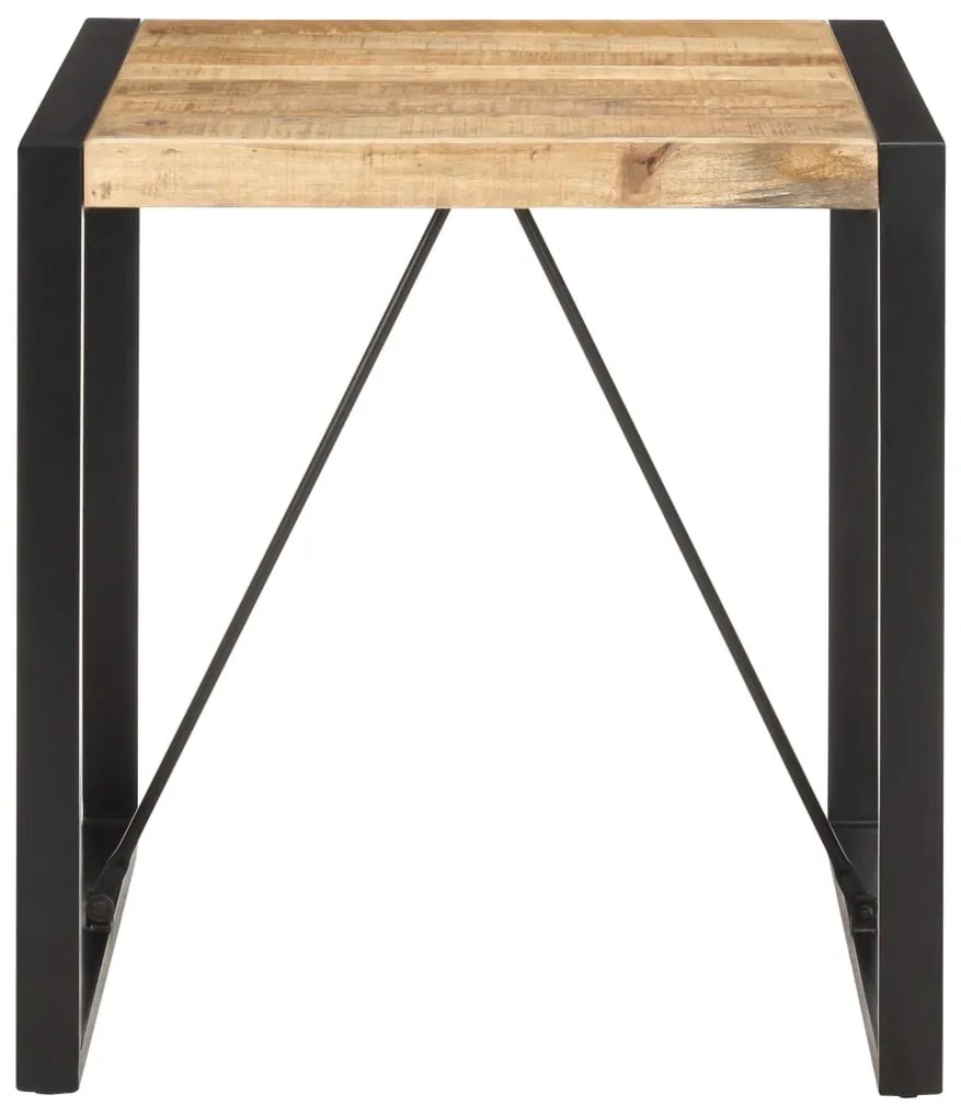 321596 vidaXL Трапезна маса, 70x70x75 cм, грубо мангово дърво масив