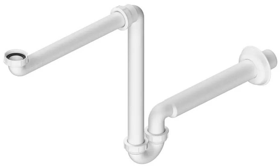 Bruckner - Сифон за мебелна мивка DN32 бял