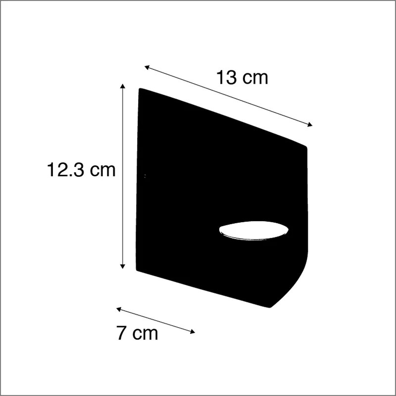 Модерна външна стенна лампа тъмно сива с LED 2-светлина IP54 - Mal