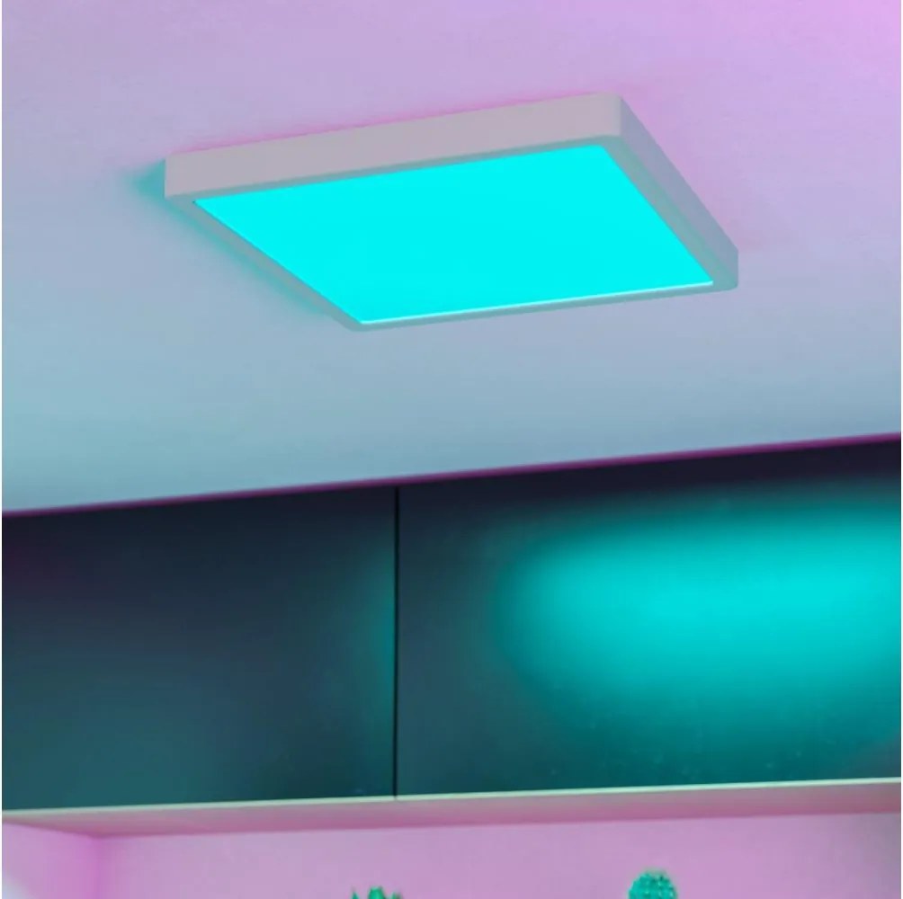 Eglo 901379 - LED RGBW димируемо опушено таванно осветително тяло FUEVA-Z LED/13,5W/230V 29,5cm IP44 бяло