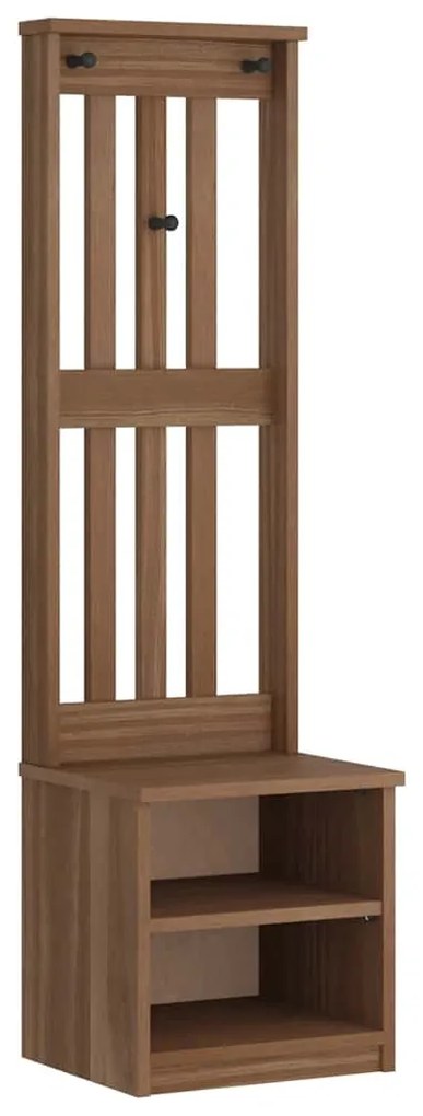 4010479 vidaXL L Дърво за антре SANDENS 45x40x159,5 cm масивна дървесина бор