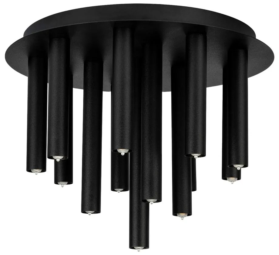 Черна лампа за таван с метален абажур 34x34 cm Gocce - Markslöjd