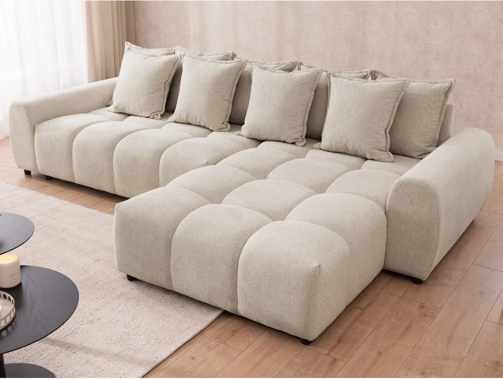 Бежов ъглов диван (десен ъгъл) Albane – Ropez