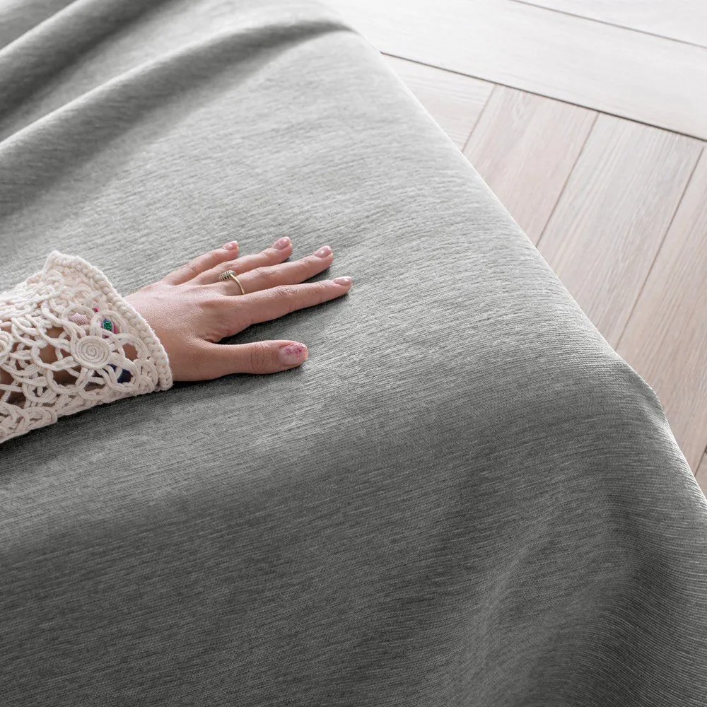 Сиво покривало за легло от шенил 220x240 cm Talo – Filumi