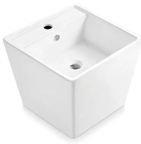 Bathco 4059 - Мивка за плот GENOVA 42x42 см порцелан/бял