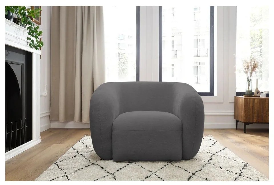 Тъмносиво кресло Celine – Bobochic Paris