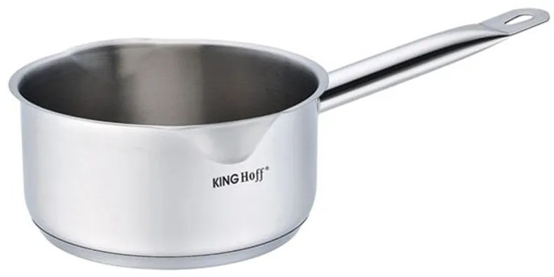 Касерола KINGHOFF KH 1125, 1.5 литра, 16 см, Многослойно дъно, Индукция, Инокс