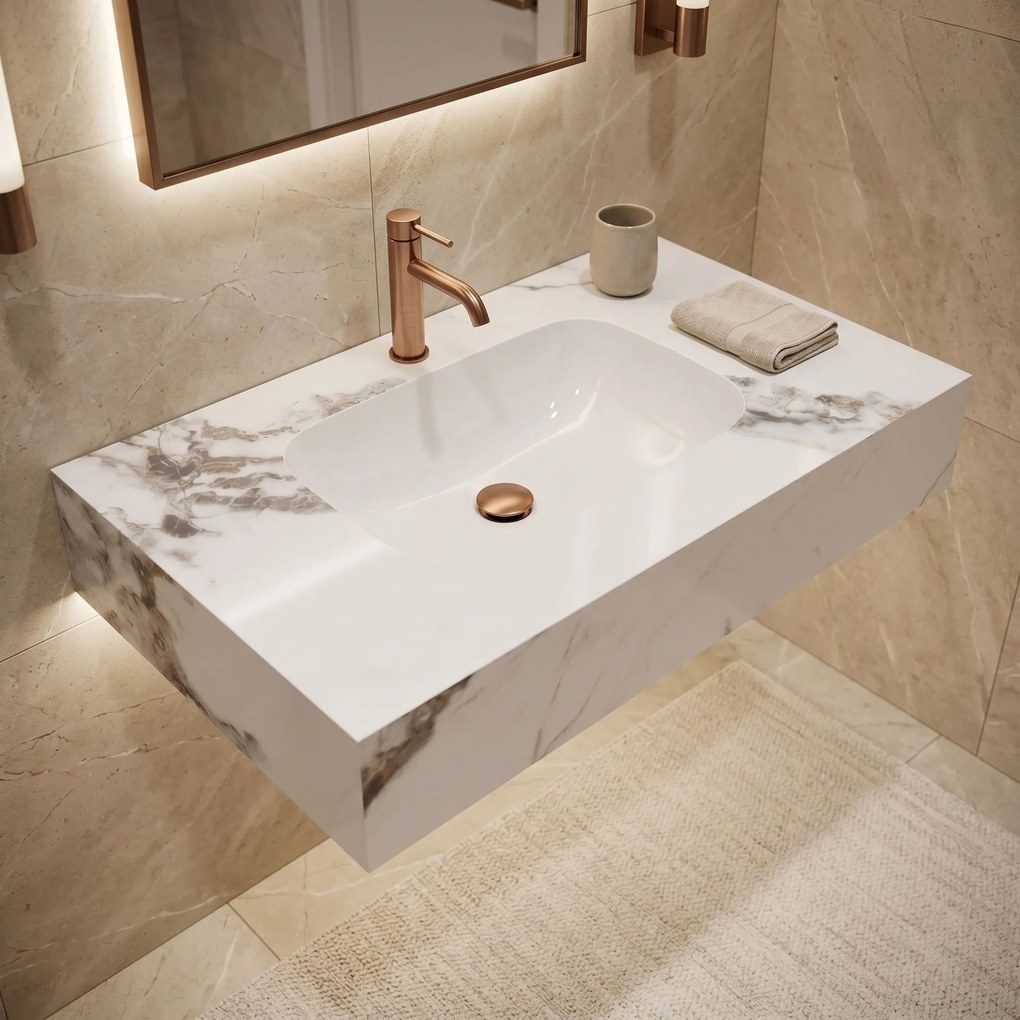 Стенна мивка REA Aresa Cold Jade 80