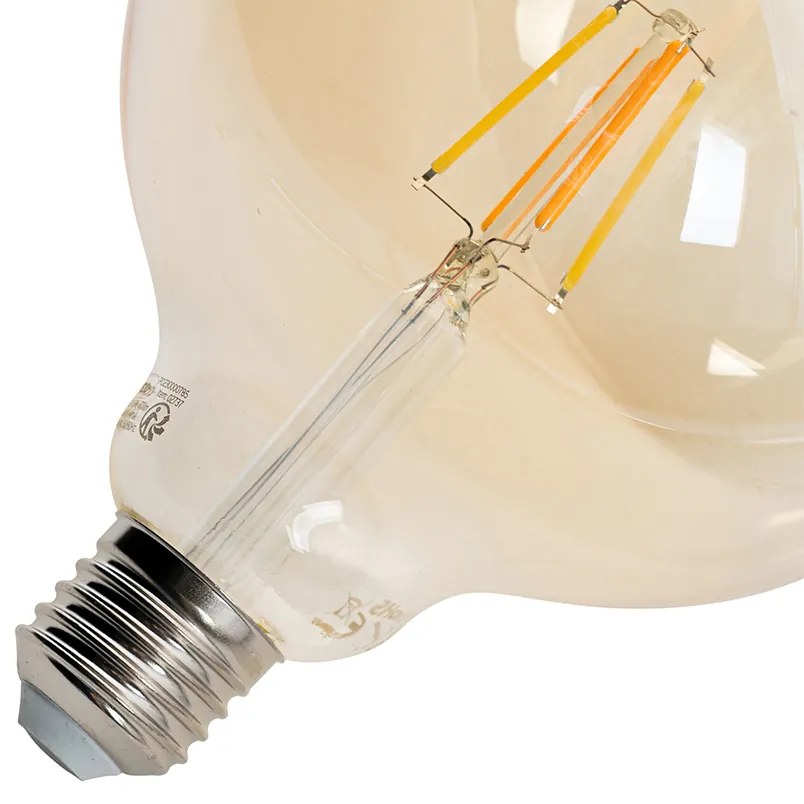 Комплект от 5 Smart E27 димируема в Kelvin LED лампа G125 goldline 4.9W 470 lm 1800-4000K