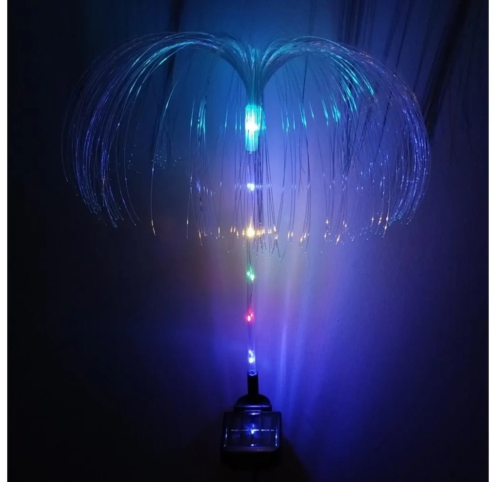 LED RGB соларна лампа 1,2V 300 mAh IP44 черна