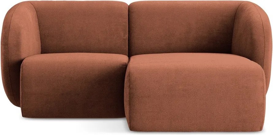 Теракотен шенилов ъглов диван (десен ъгъл) Lani – Makamii