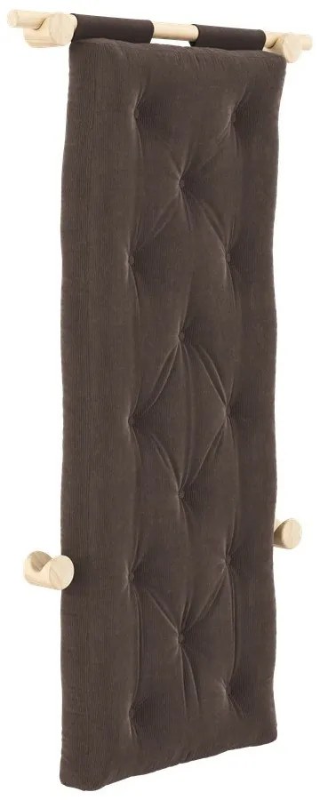 Тъмнокафяво кресло от рипсено кадифе Hooked – Karup Design