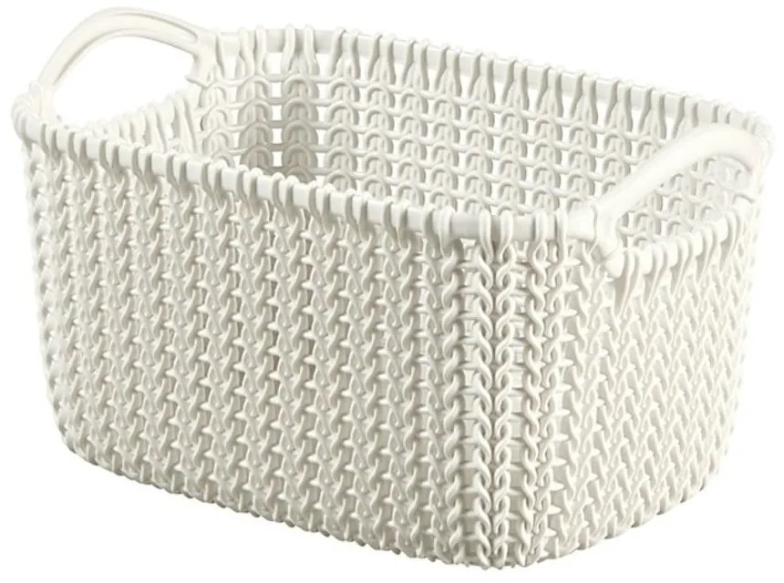 Бяла кошница за съхранение , 3 л Knit - Curver