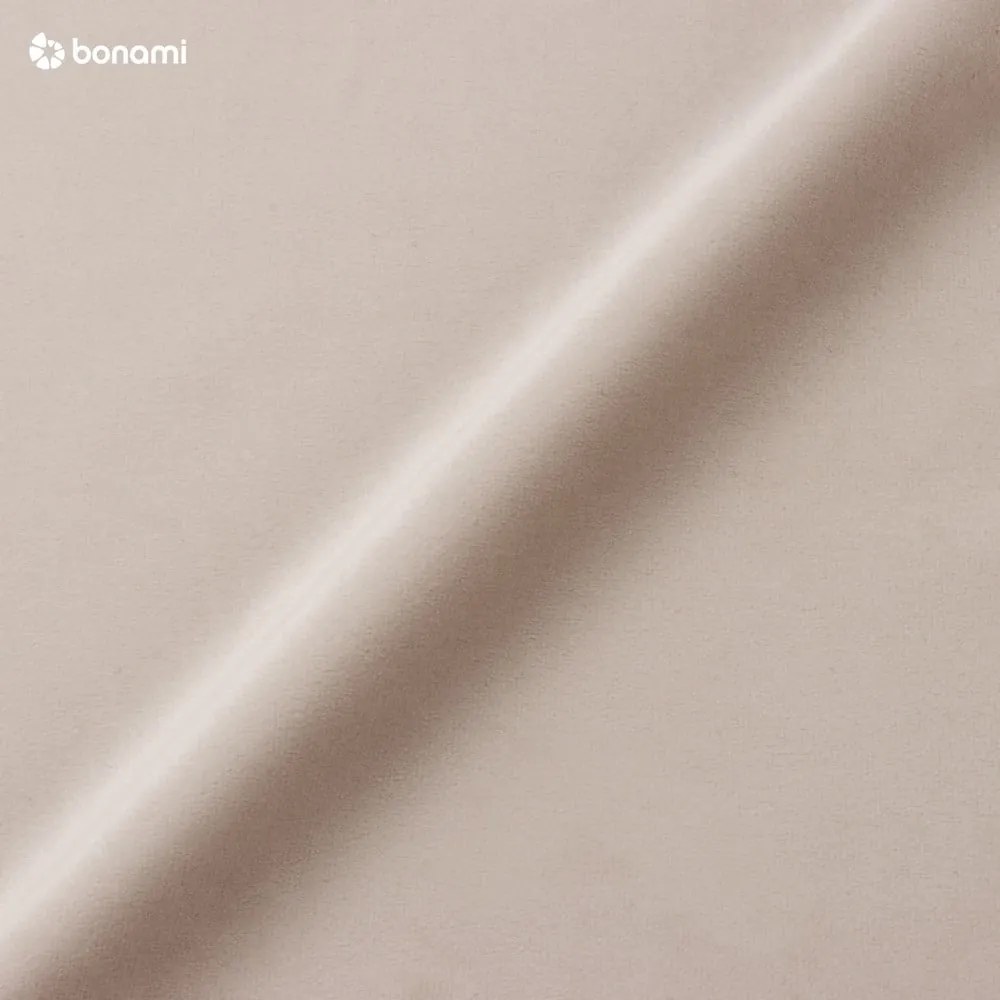 Кремаво тапицирано двойно легло с място за съхранение 140x200 cm Tate – Maison de Rêve