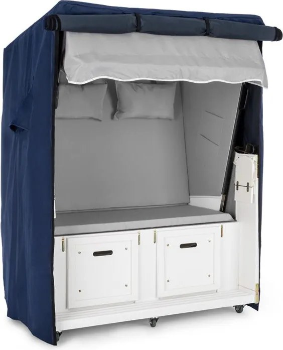 Blumfeldt Hiddensee покриване и защитен капак за плаж 115x160x90, водоустойчив, син цвят