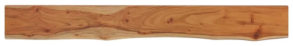 370232 vidaXL Стенен рафт, 160x20x2,5 см, правоъгълен, масив акация, жив ръб