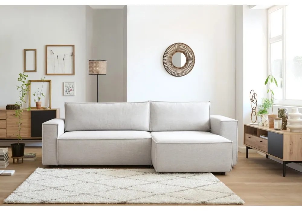 Бежов променлив разтегателен диван Nihad - Bobochic Paris