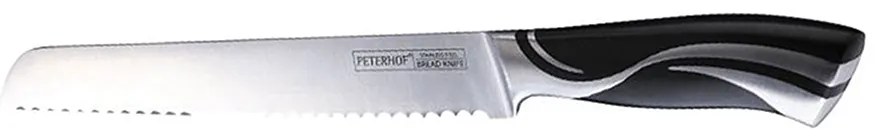 Универсален нож PETERHOF PH 22399, ~20 см, Стомана, Черен/сребрист
