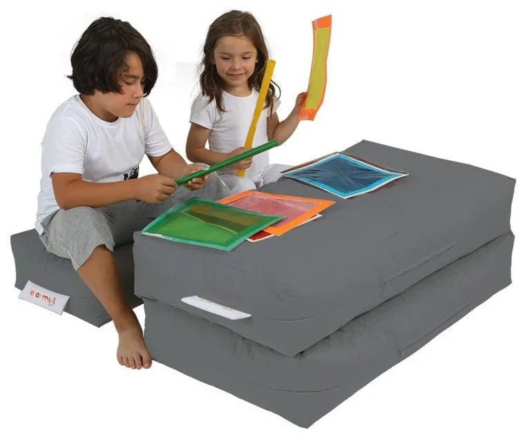 Сив детски диван 100 cm Nier - Floriane Garden