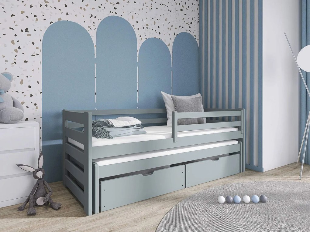 Детско легло Senso-Сиво-90 x 200