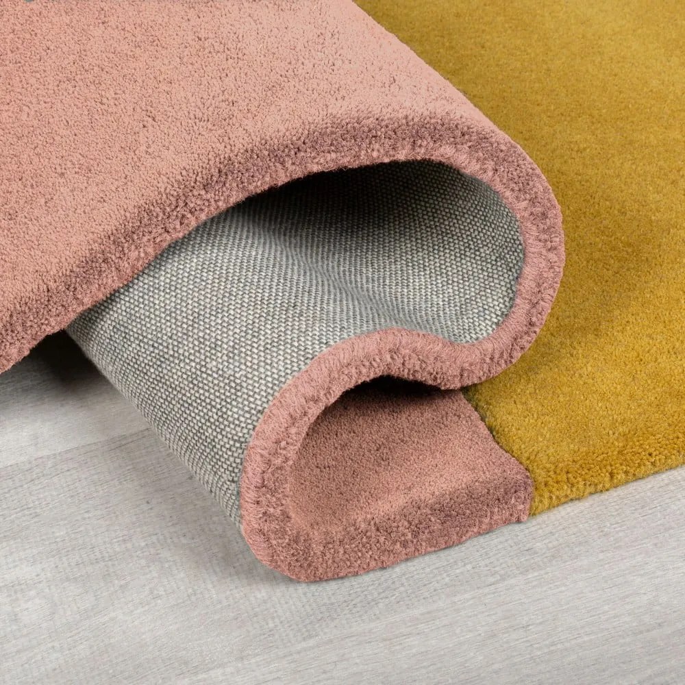 Син ръчно изработен вълнен килим 120x180 cm Lozenge Bright Multi – Flair Rugs