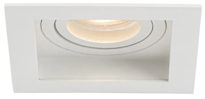 Комплект от 6 Модерен вграден прожектор бял регулируем - Carree