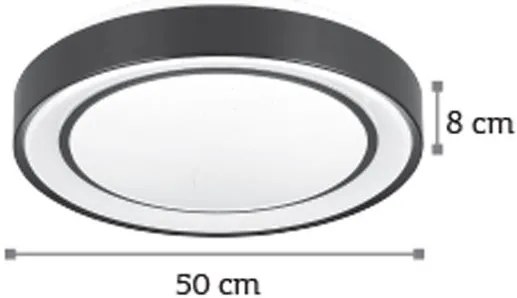 Лампа за таван InLight 42179-Диаметър: 50 cm