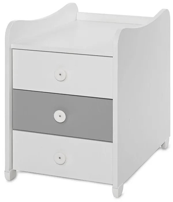 LORELLI Classic Трансформиращо се легло-люлка 70/160 см. MAXI PLUS БЯЛО/STONE GREY